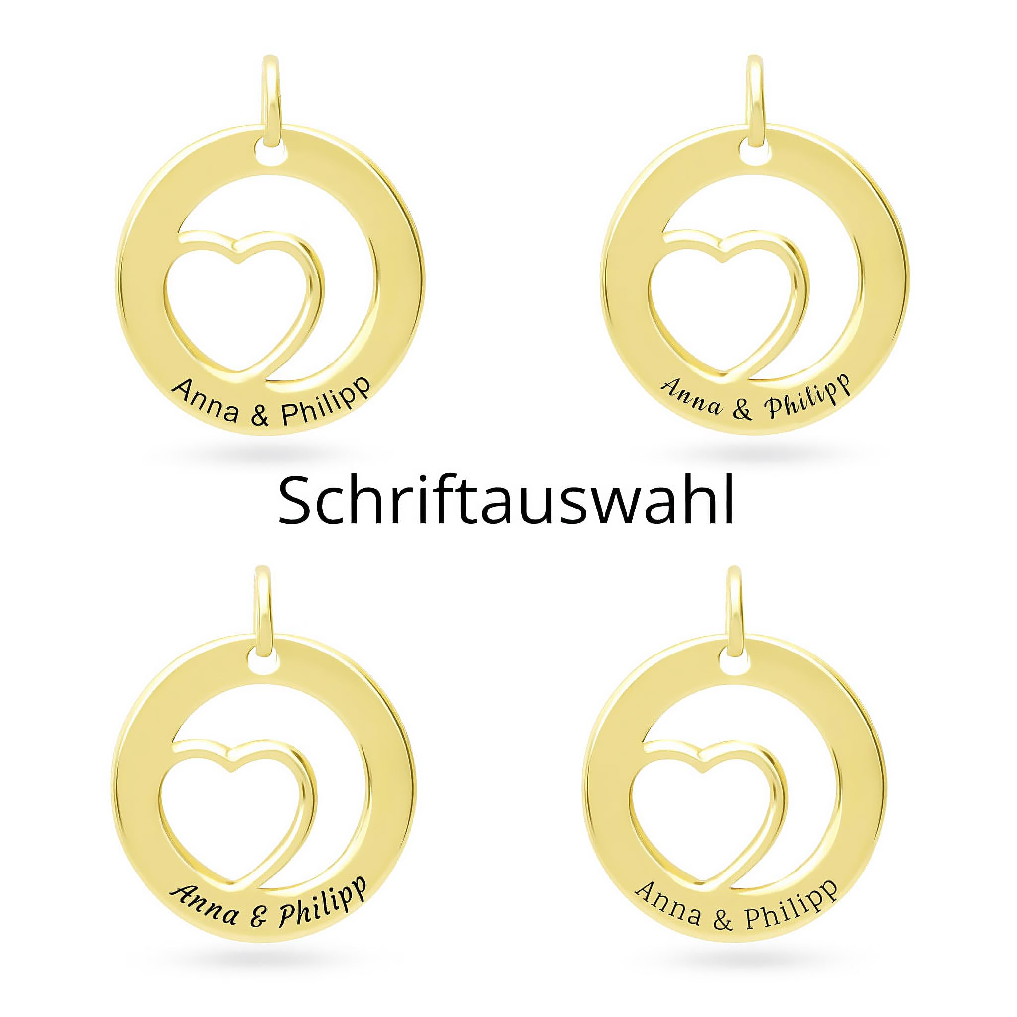 Personalisierte Kette Damenkette mit Gravur 925 Silber - Namenskette personalisiert für die Freundin Ehefrau Mutter oder Tochter