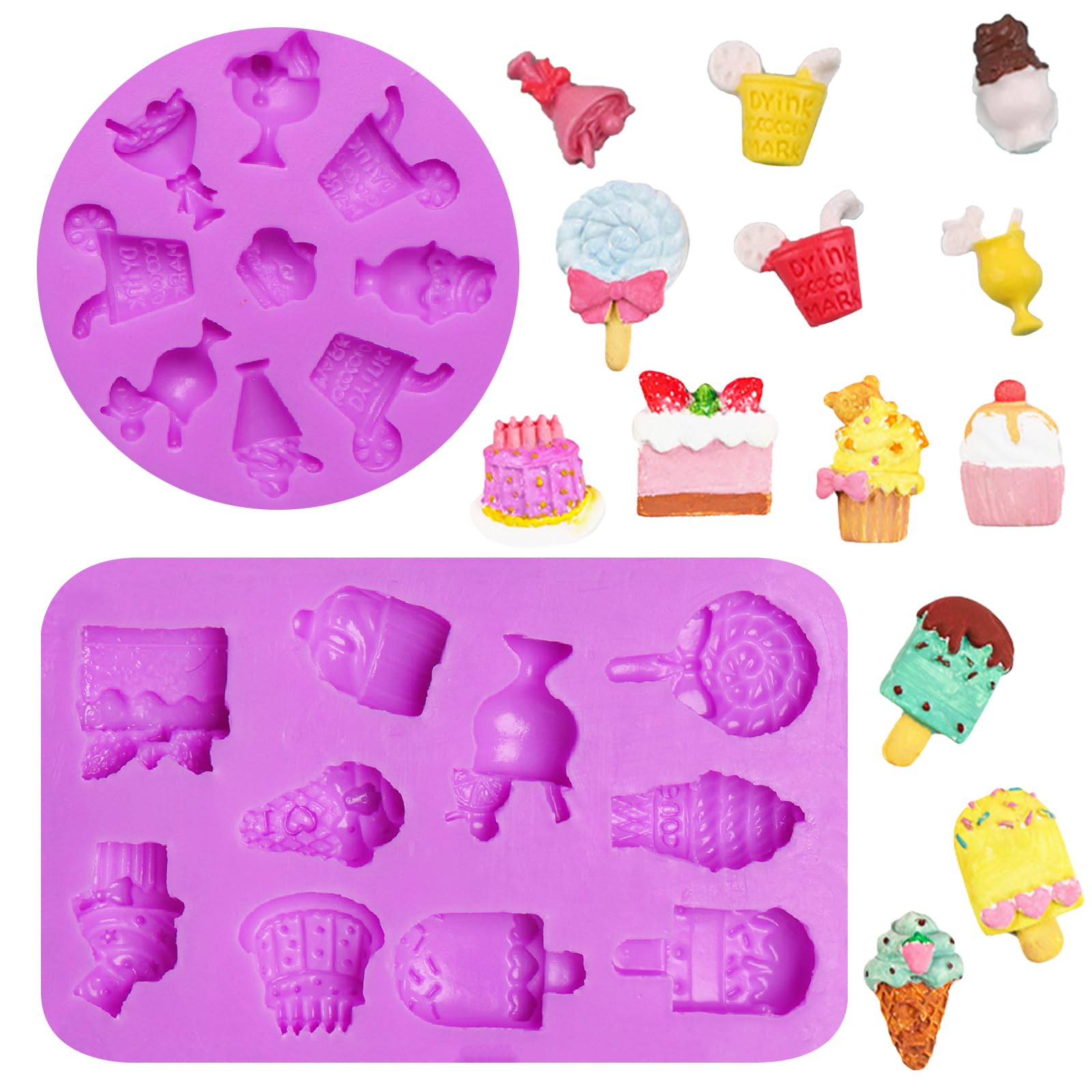 Moules Chocolat Fruits Moules Silicone Fruits - Banane, Citron, Fraise - Décoration Gâteaux Moules Décoration Gâteaux Fruits