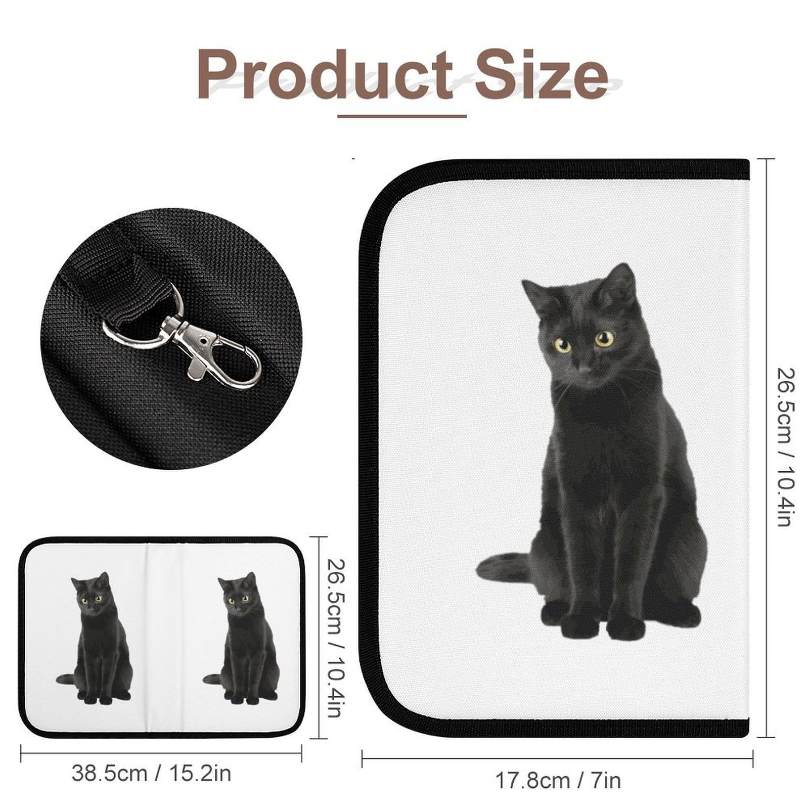 Amazon.co.jp: 母子手帳ケース 猫柄 ねこ 黒猫 かわいい ネコ マルチ 