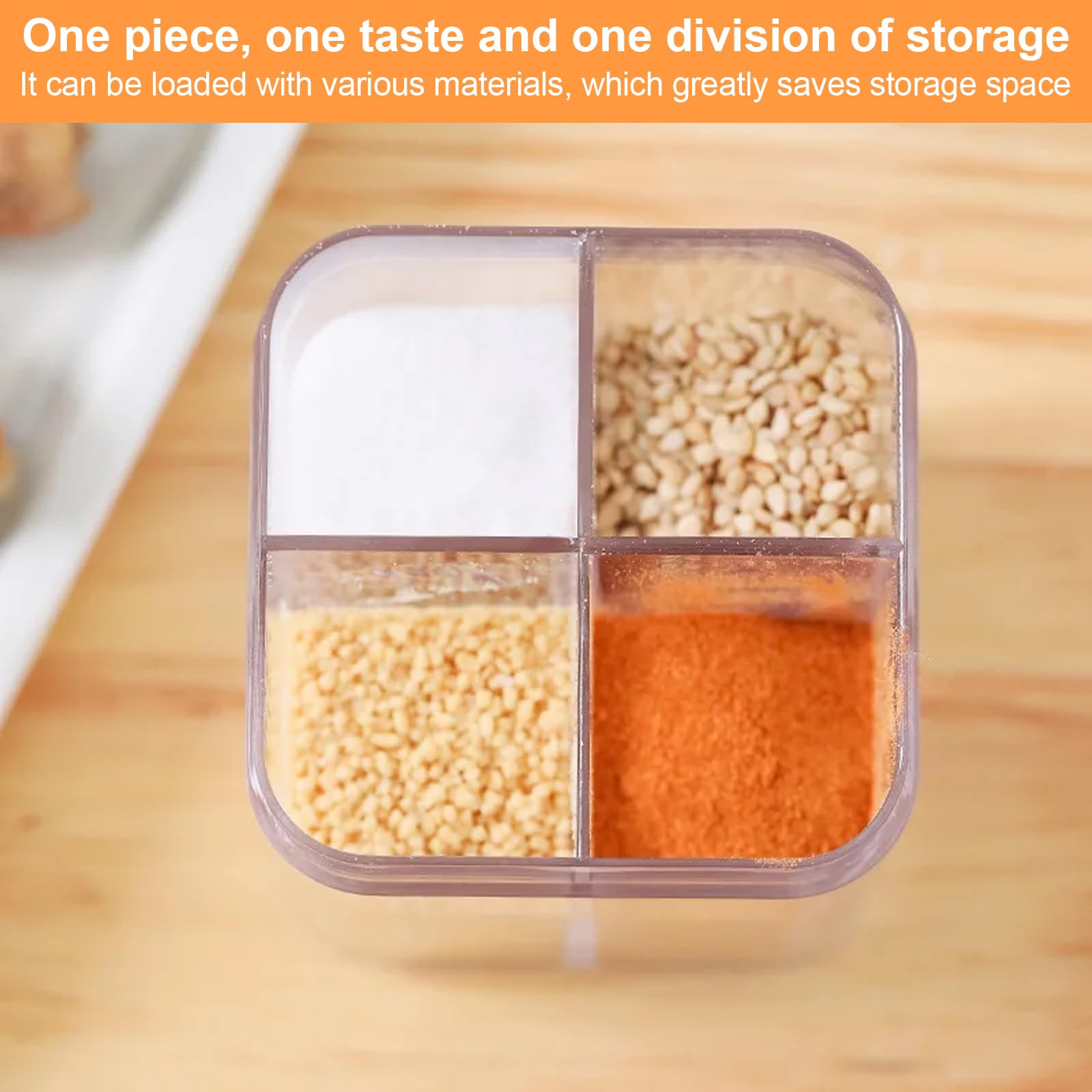 CONTENITORE DOSATORE SPARGI SPEZIE REGOLABILE IN ACCIAIO INOX E VETRO - Foto 7