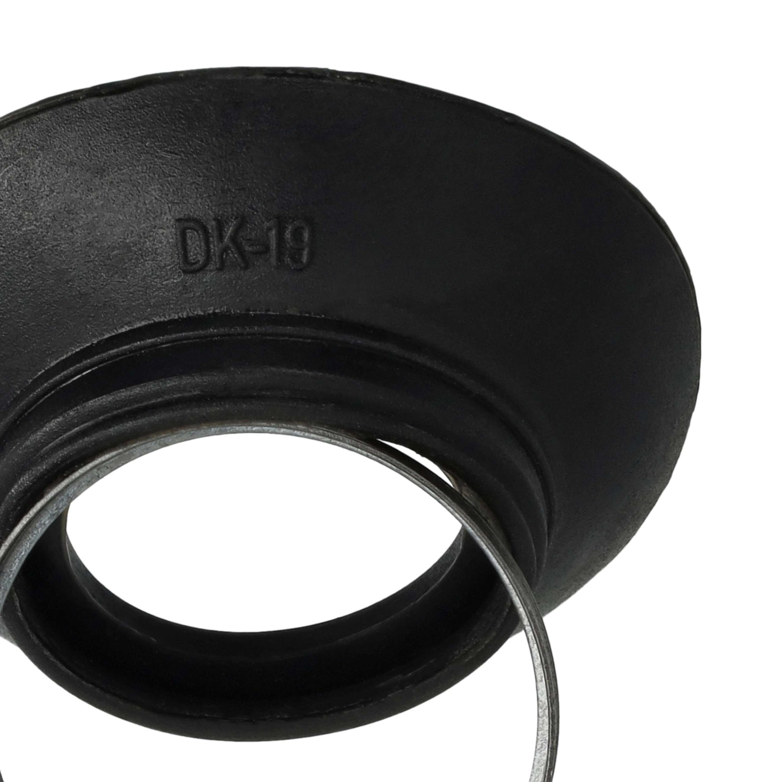 vhbw Wizjer muszli ocznej kompatybilny z Nikon F4 | F801s, F801, F90, F90x, F5, F3HP, F6 lustrzanka DSLR Okular - czarny
