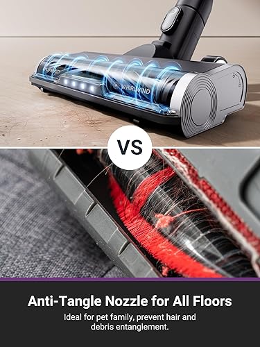 Miniatura 4 de Eureka Stylus Elite NEC490BL - Aspiradora inalámbrica, potente succión de 350 W, estación de autovaciado, tiempo de funcionamiento de 60 minutos,