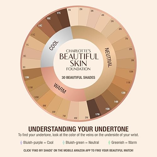 Miniatura 5 de Charlotte Tilbury Base de Maquillaje Beautiful Skin de Cobertura Media Hidratante - Maquillaje Líquido Edificable para Brillo Instantáneo,