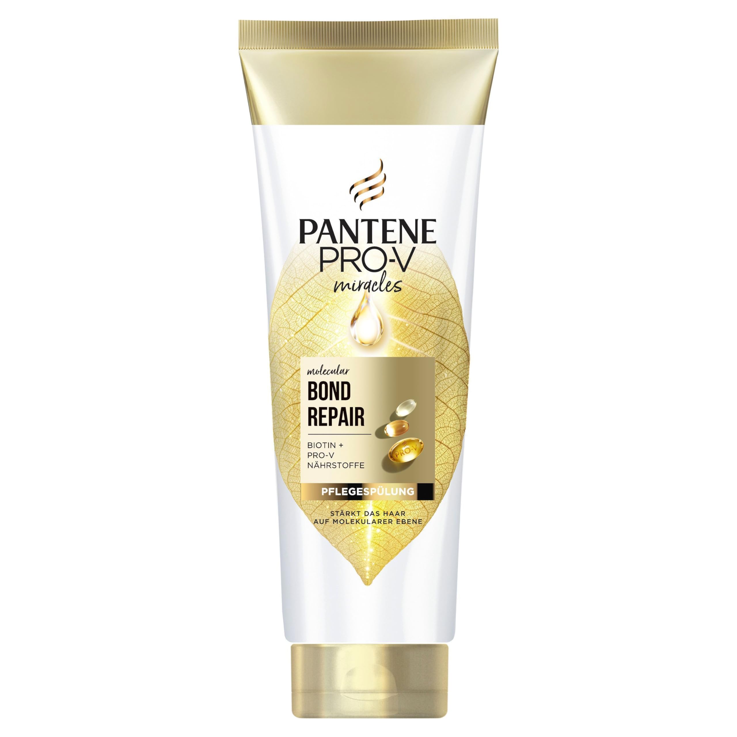 Pantene Pro-V Molecular Bond Repair Pflegespülung mit Biotin 160ml; Konzentrierte Pro-V Formel für Trockenes Haar; Stärkt und Lässt das Haar Sichtbar Gesünder Aussehen; Mit Nährstoffen Angereichert