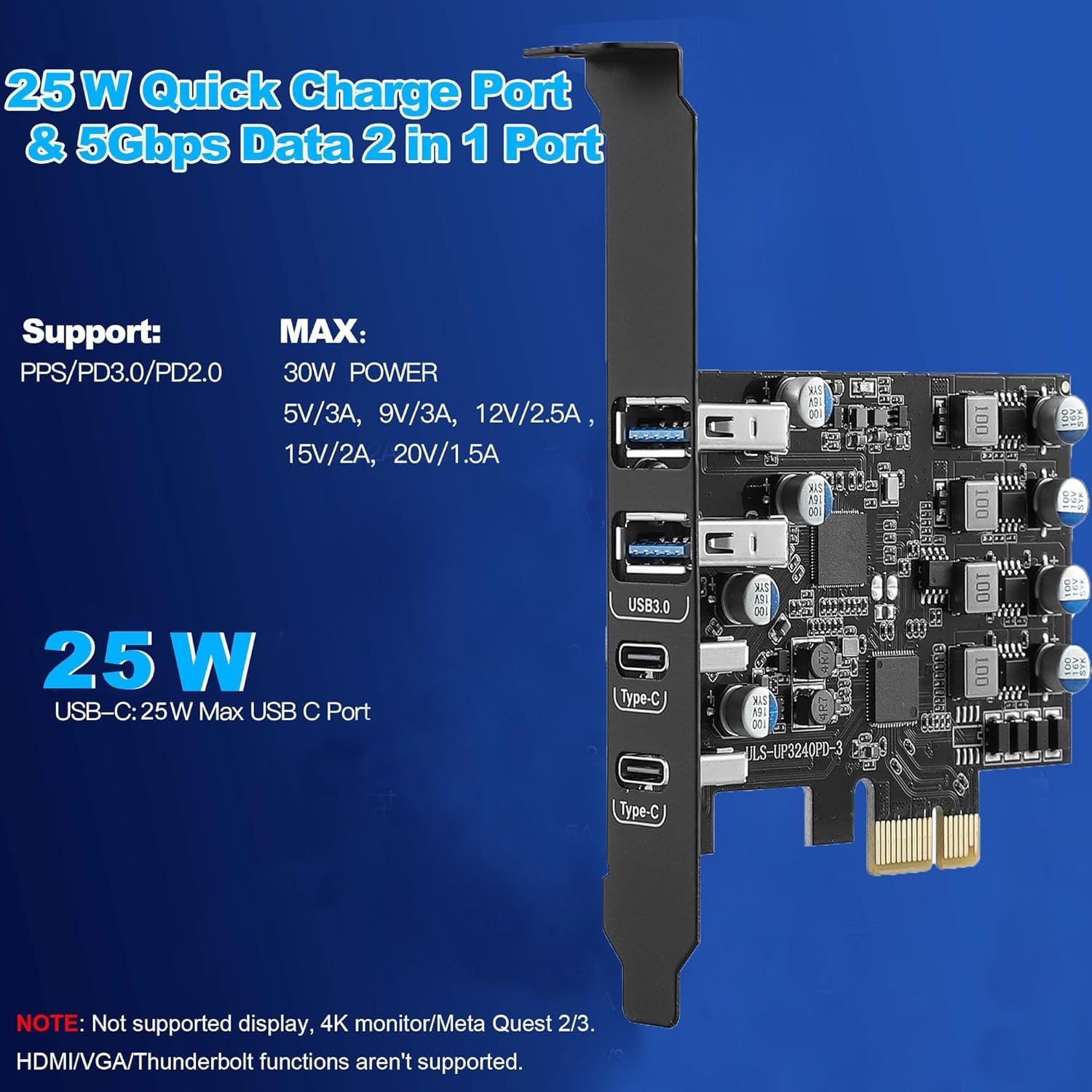 Añade Carga Ultrarrápida USB-C A Tu PC: Tarjeta PCIe Con 4 Puertos Y Hasta 45W De Power Delivery