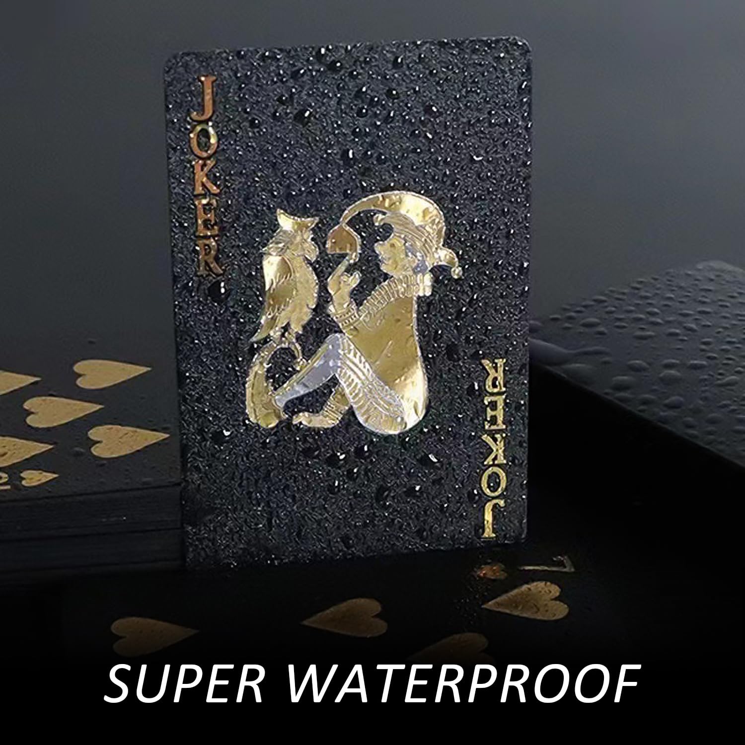 2BEFUN Zwarte waterdichte Speelkaarten