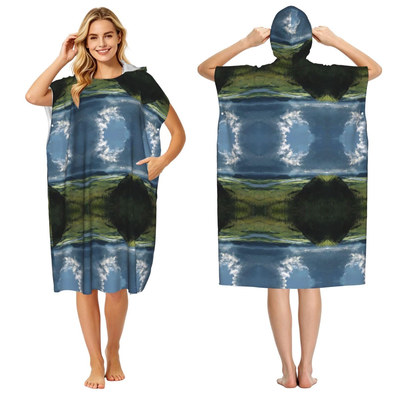 Peignoir à langer en microfibre compact pour la natation et la plage