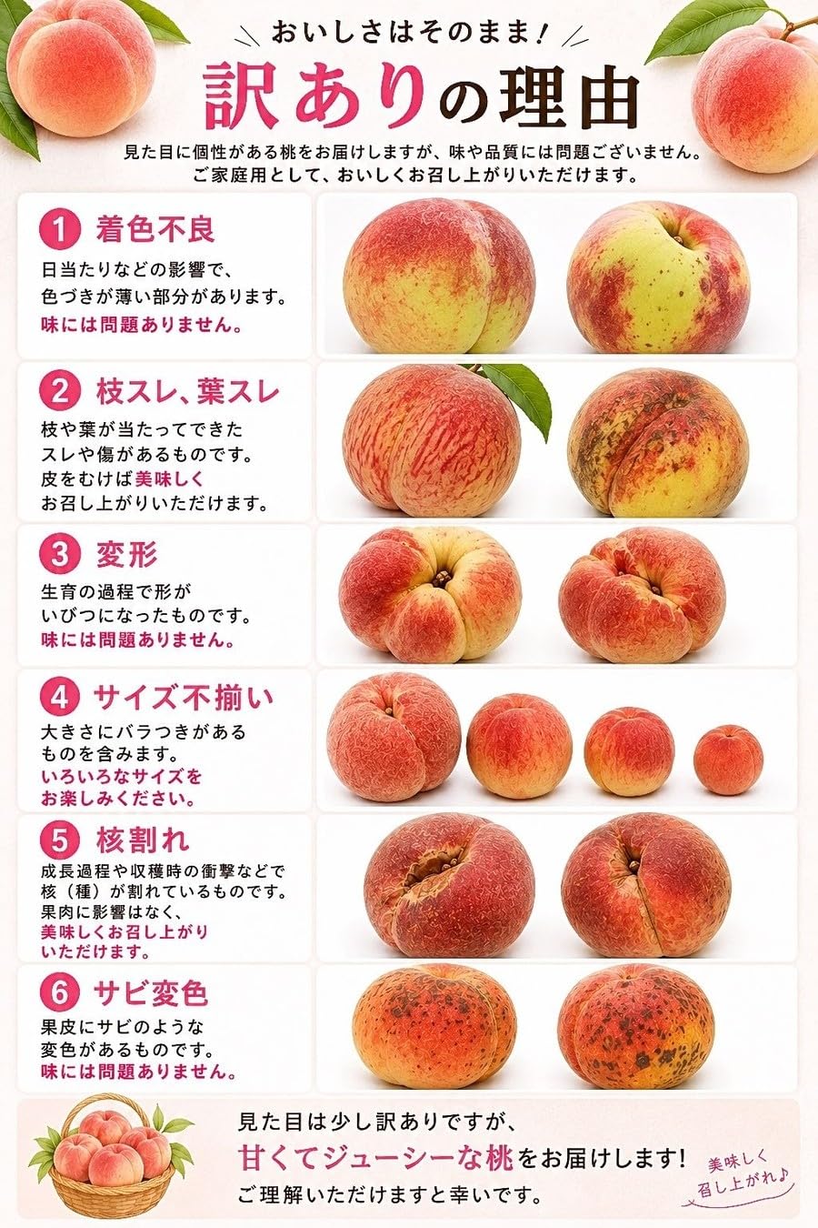 Amazon.co.jp: [ みさわのやさい ] 桃 訳あり ご家庭用 もも 2kg (8玉