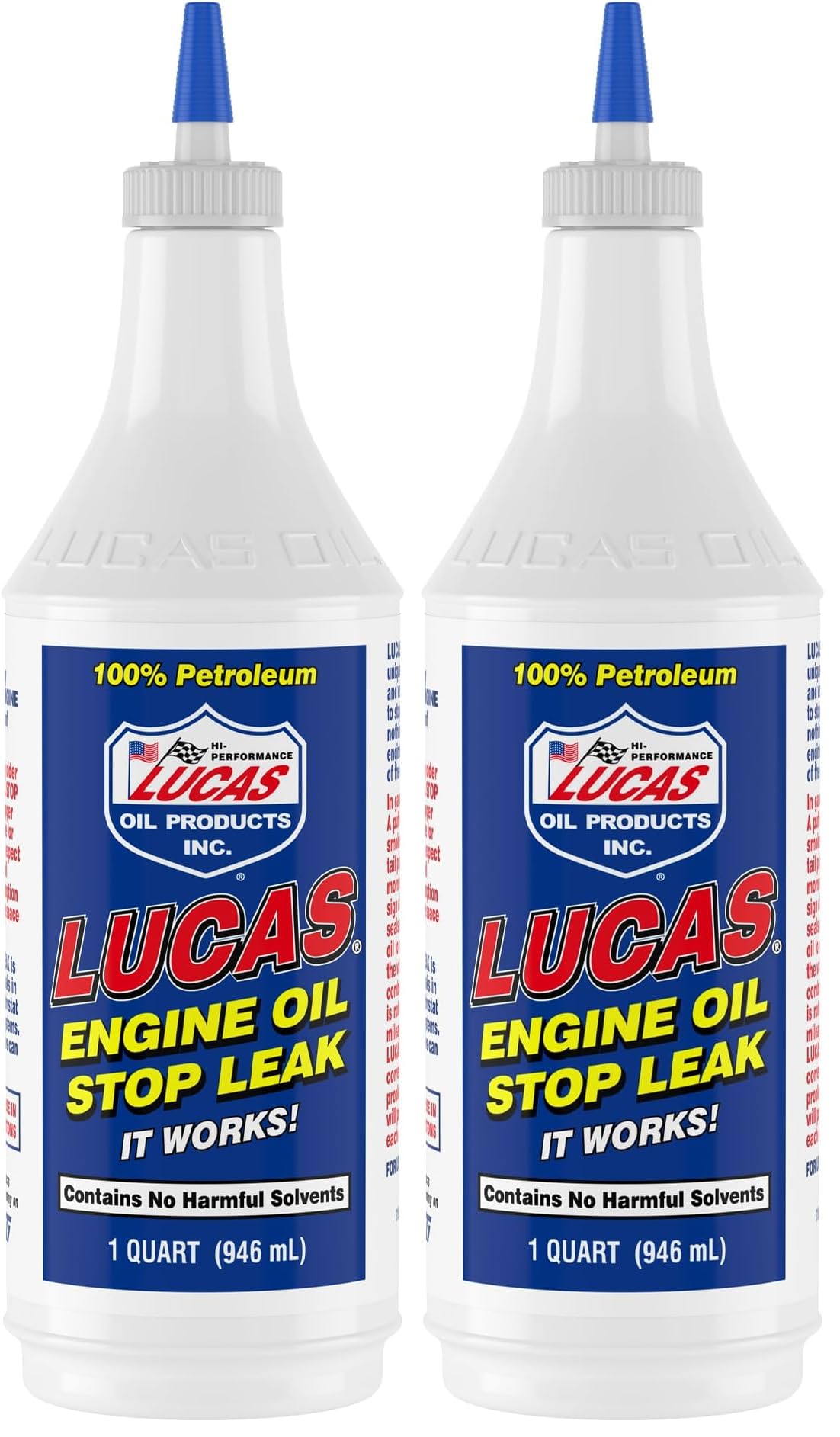 Lucas Oil 10278 Engine Oil Stop Leak - 1 Quart (Pack of 2)