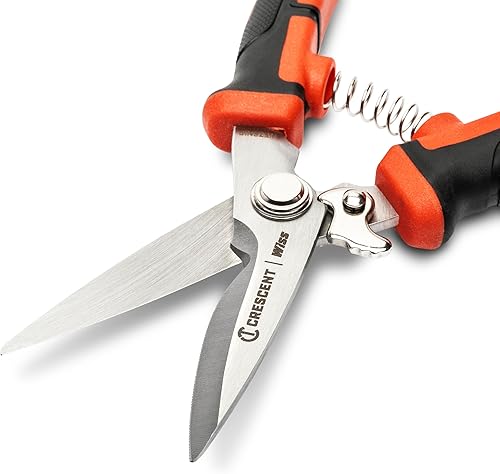 Miniatura 4 de Crescent Wiss - Cortadora EZ de 8-12 pulgadas, tijeras fáciles para mejoras del hogar, talleres de reparación y jardín, herramientas de electricista