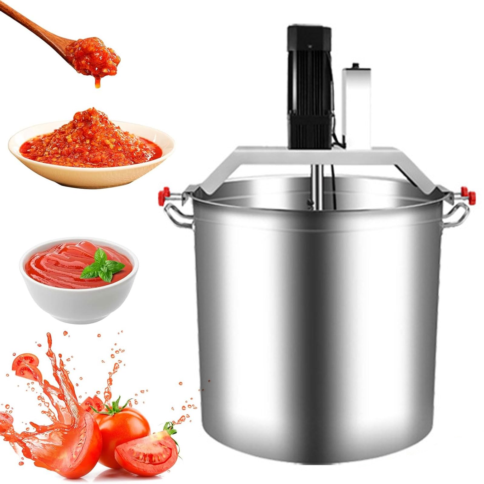 AYCDL Automatic Electric Jam Mixer, Stainless Steel Stirrer with Adjustable Speed for Soup and Sauce, Versatile Cooking Stirring Machine