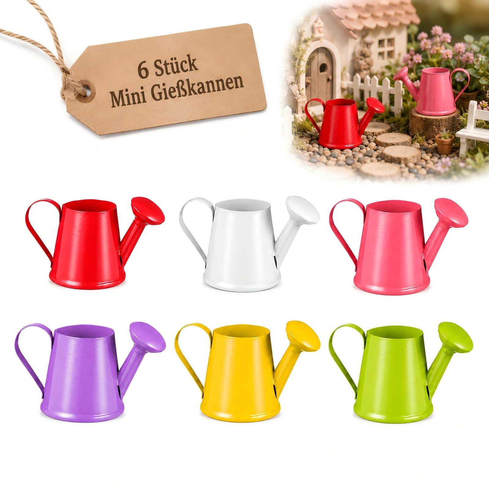 Jouet arrosoir enfant en métal lot de 6 pièces créatives