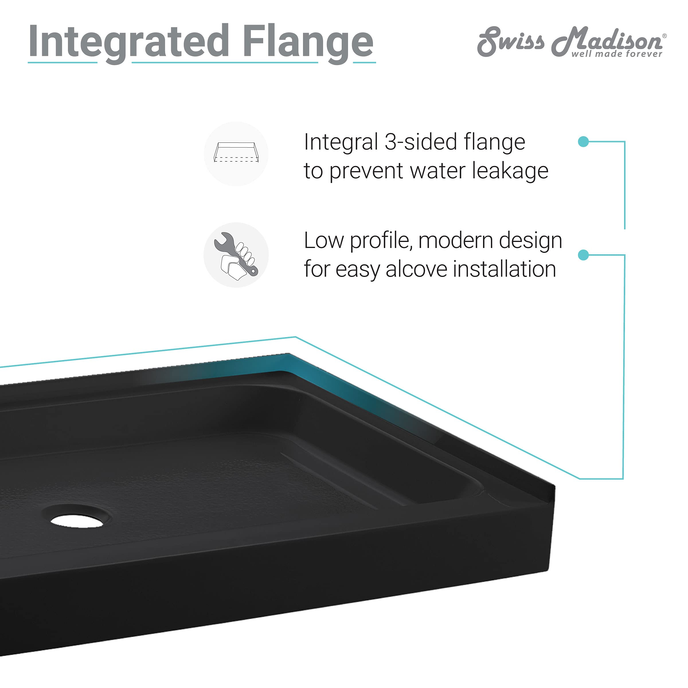 Swiss Madison SM-SB521 Voltaire 60x36 Shower Base - Amazon.com