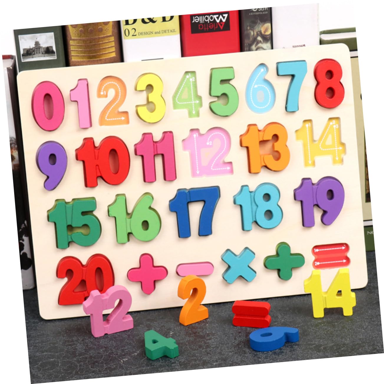 Puzzle in Legno Numeri e Alfabeto, Set Educativo per Bambini | Sviluppo Mentale, Strumenti Didattici Cognitivi, Rompicapo Riconoscimento
