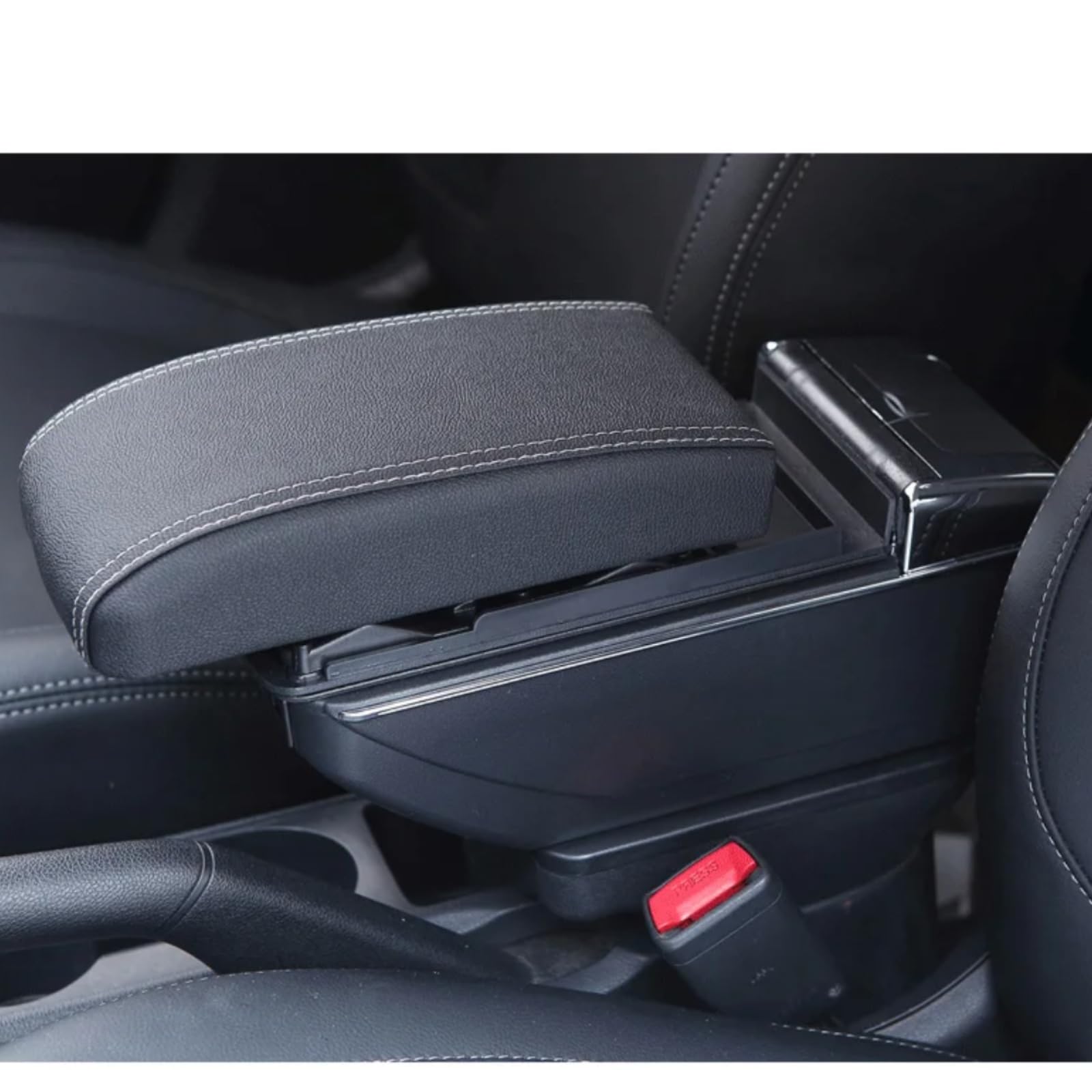 Dla Peugeot 208 2012-2018 Podłokietnik ze schowkiem Schowek w samochodzie Podłokietnik Akcesoria samochodowe Części do modernizacji Szczegóły wnętrza Duża przestrzeń Popielniczka