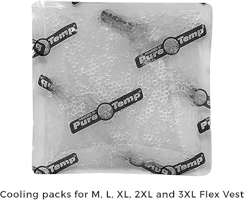 Miniatura 5 de Glacier Tek Chaleco Flex Cool con paquetes de enfriamiento no tóxicos