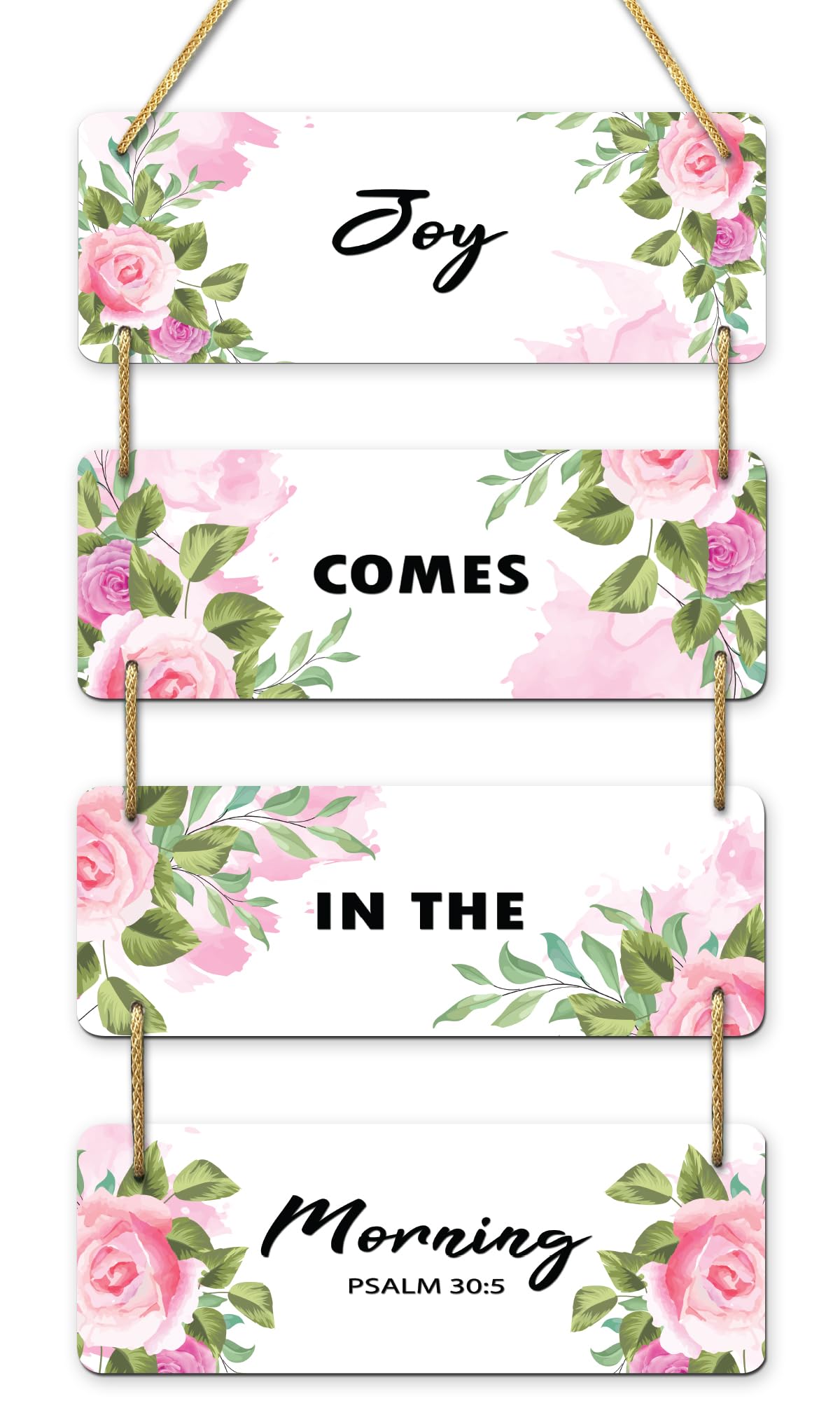 AR Creative Joy Comes - Bible Verse Wall Hanging For Home Decoration, Bible Quotes MDF Wooden Wall Art, Bible Verse, Home, Office Decor, Wall Wood Hanger (15 inch x 11 inch)