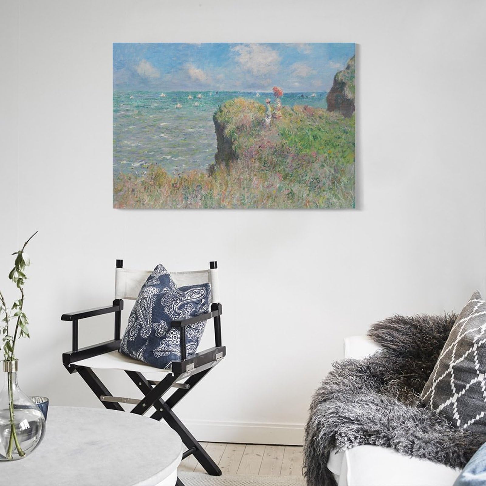 Amazon.co.jp: Claude Monet クロード・モネ 『プールヴィルの断崖の上