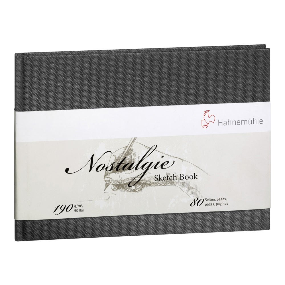 Hahnemuehle 10628693 Nostalgic Sketch Book, A5 Size, Landscape, 190gsm, White