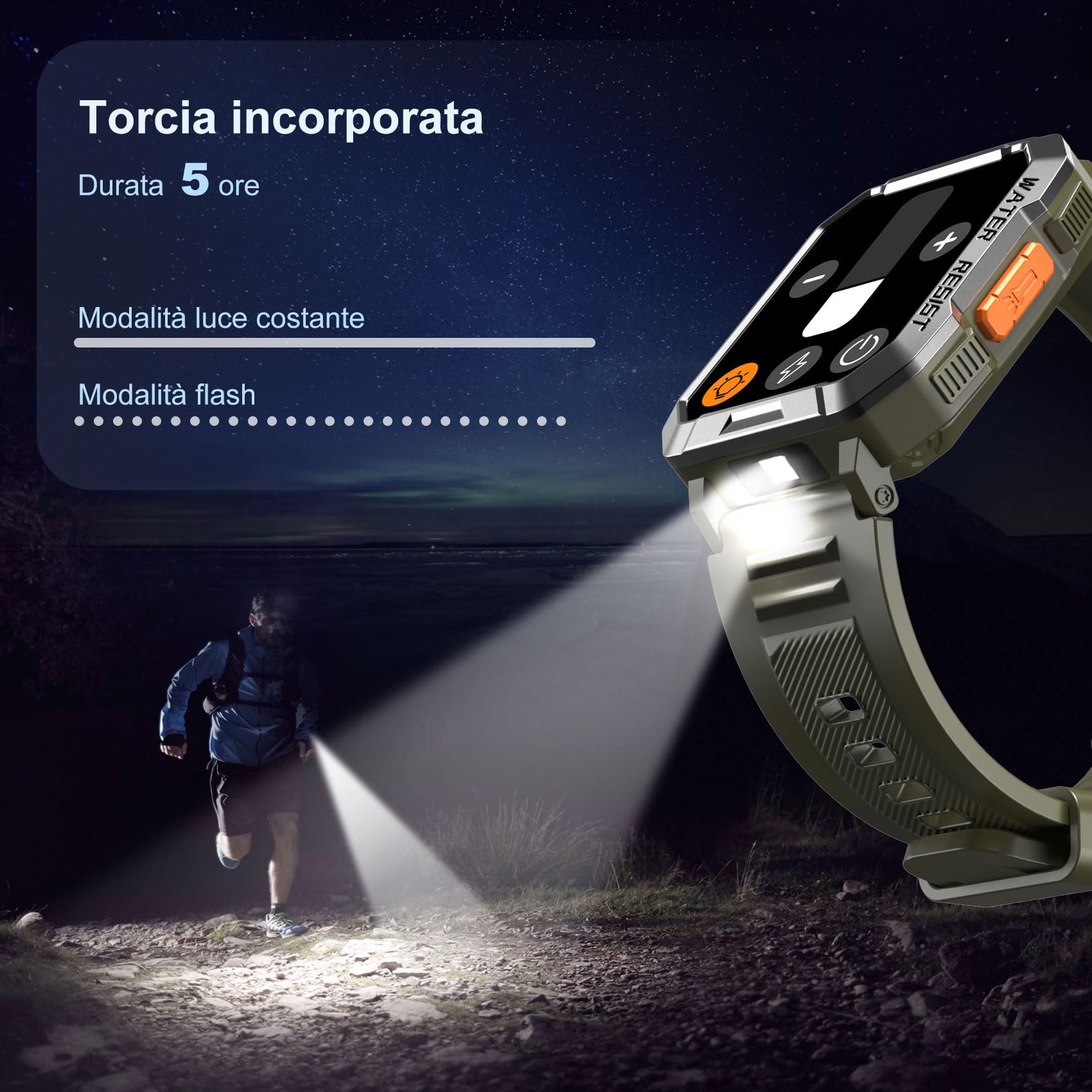 Blackview Smartwatch Uomo, Smartwatch Militare Uomo Fitness con Chiamate Bluetooth,2.01" Orologio Intelligente 112+ Modalità Sportive/900 mAh/Sonno/Cardiofrequenzimetro/Torcia/Bussola per Android IOS
