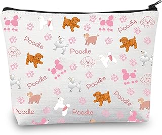 Poodle Gifts Poodle Makeup Bag Poodle Lovers Gifts for Poodle Owners Poodle Cosmetic Bag Zipper Pouch Travel Bag (poodle Makeup Bag)