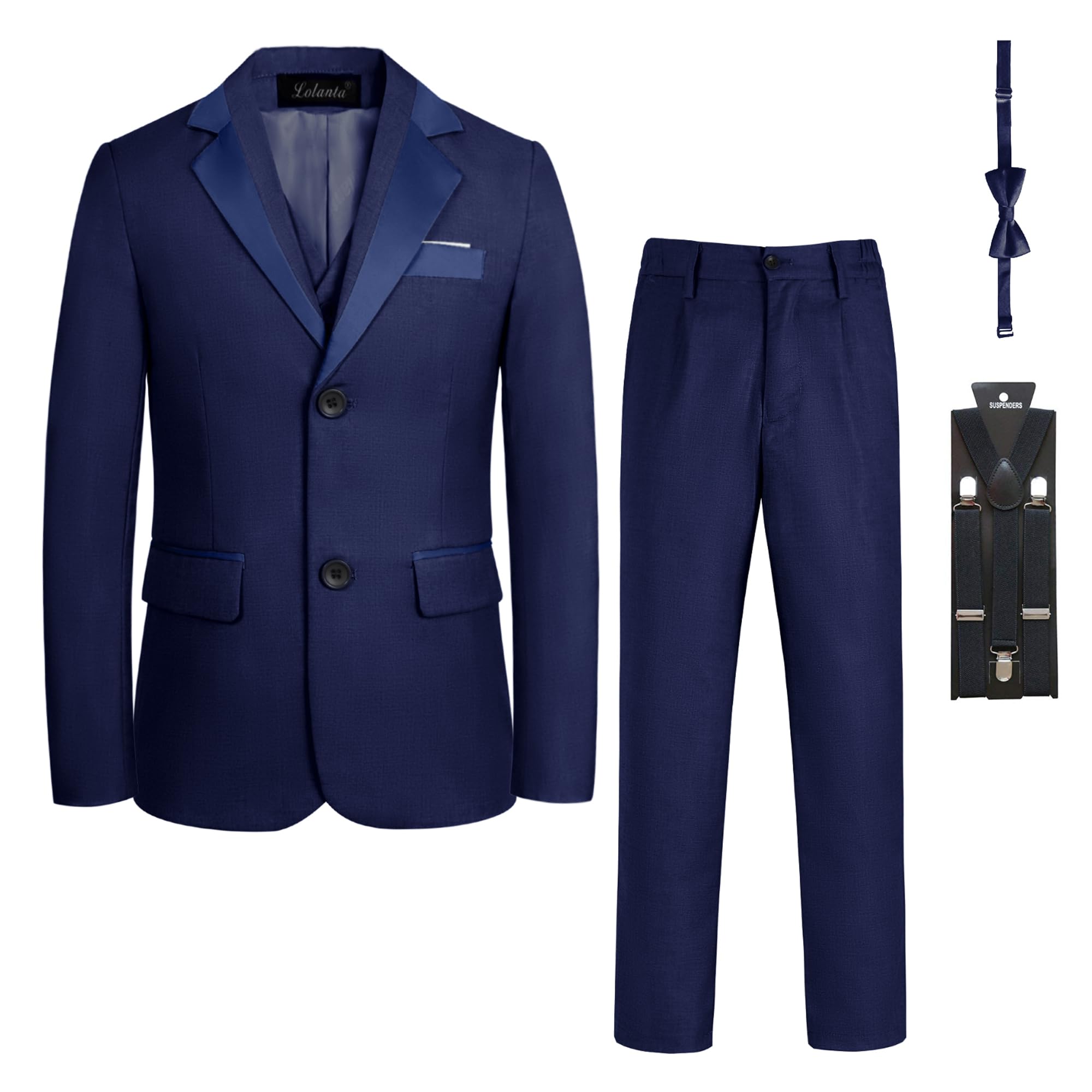 Next BLAZER, SHIRT, TROUSERS & BOW TIE SET - REGULAR FIT - Kostuum - neutral/beige