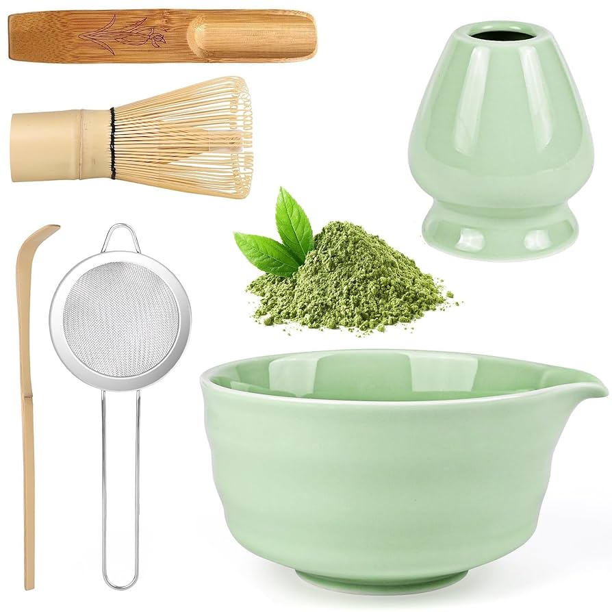 Amazon | 6セット抹茶セット, 茶道セット, 抹茶茶碗セット, 抹茶