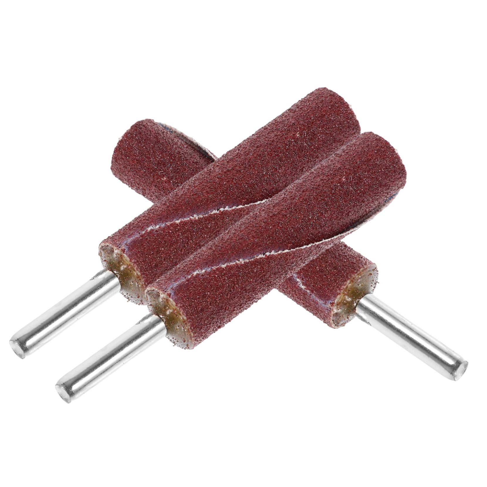 OSALADI 3pezzi Punte Smerigliatrice Cilindriche Manico 6mm in Ferro e Carta Abrasiva, Leggere e Pratiche per Progetti di Bricolage e Lavorazione del Legno