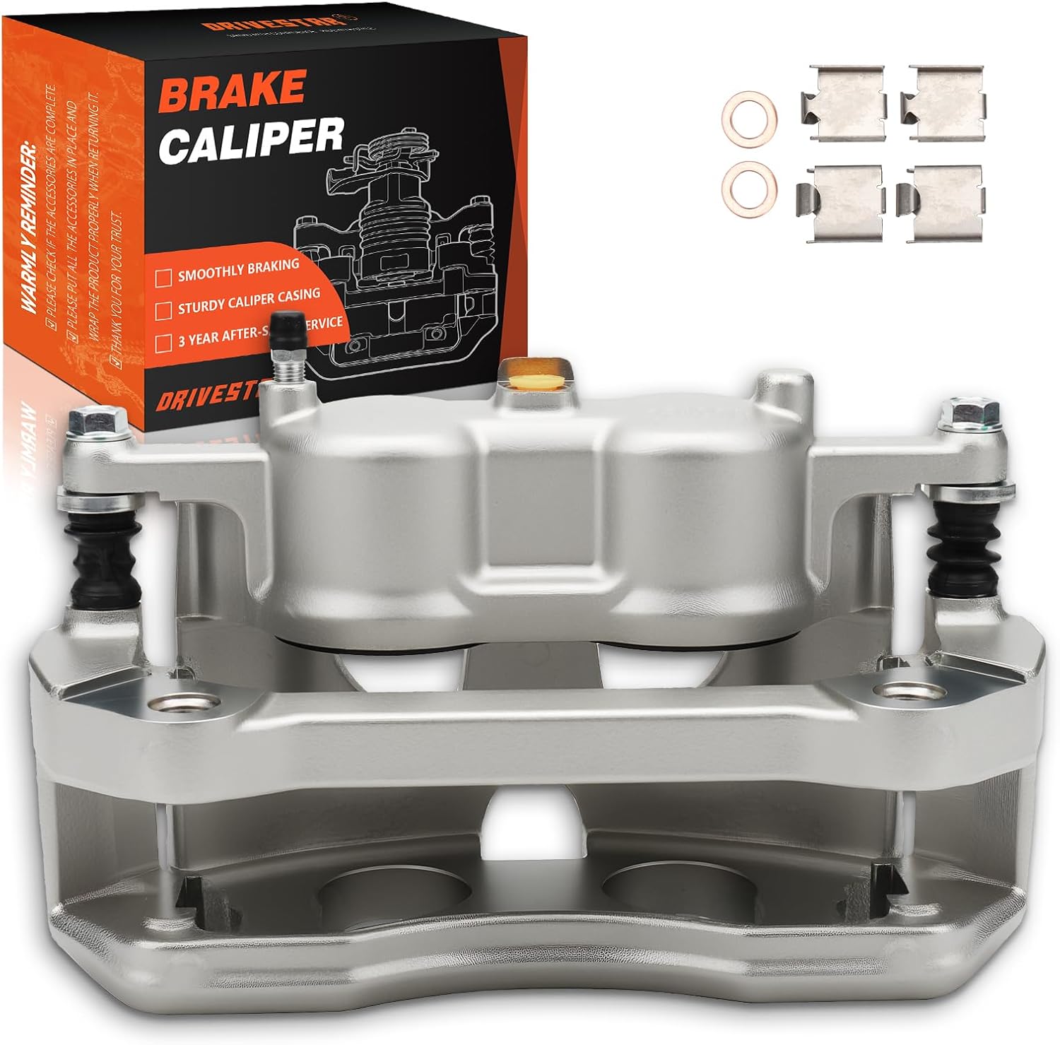 18B5236 Front Right Brake Calipers, 2010-2020 for Ford Expedition, 2010-2011 for Ford F-150, for Lincoln Mark LT, 2010-2020 for Lincoln Navigator, AL3Z2B120C, AL3Z2B120D | Sturdy Caliper Casing, Smoothly Braking, 3 Year After-Sales Service