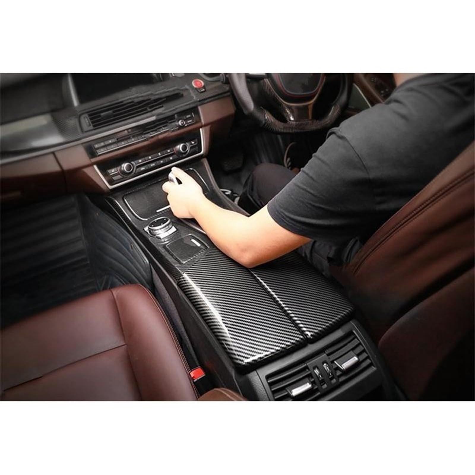 Mittelkonsolen-Organizer für Autos Für BMW 5 Series F10 F18 2011-2017 RHD Auto Armlehne Box Panel Abdeckung Trim Center Konsole Dekoration Aufkleber