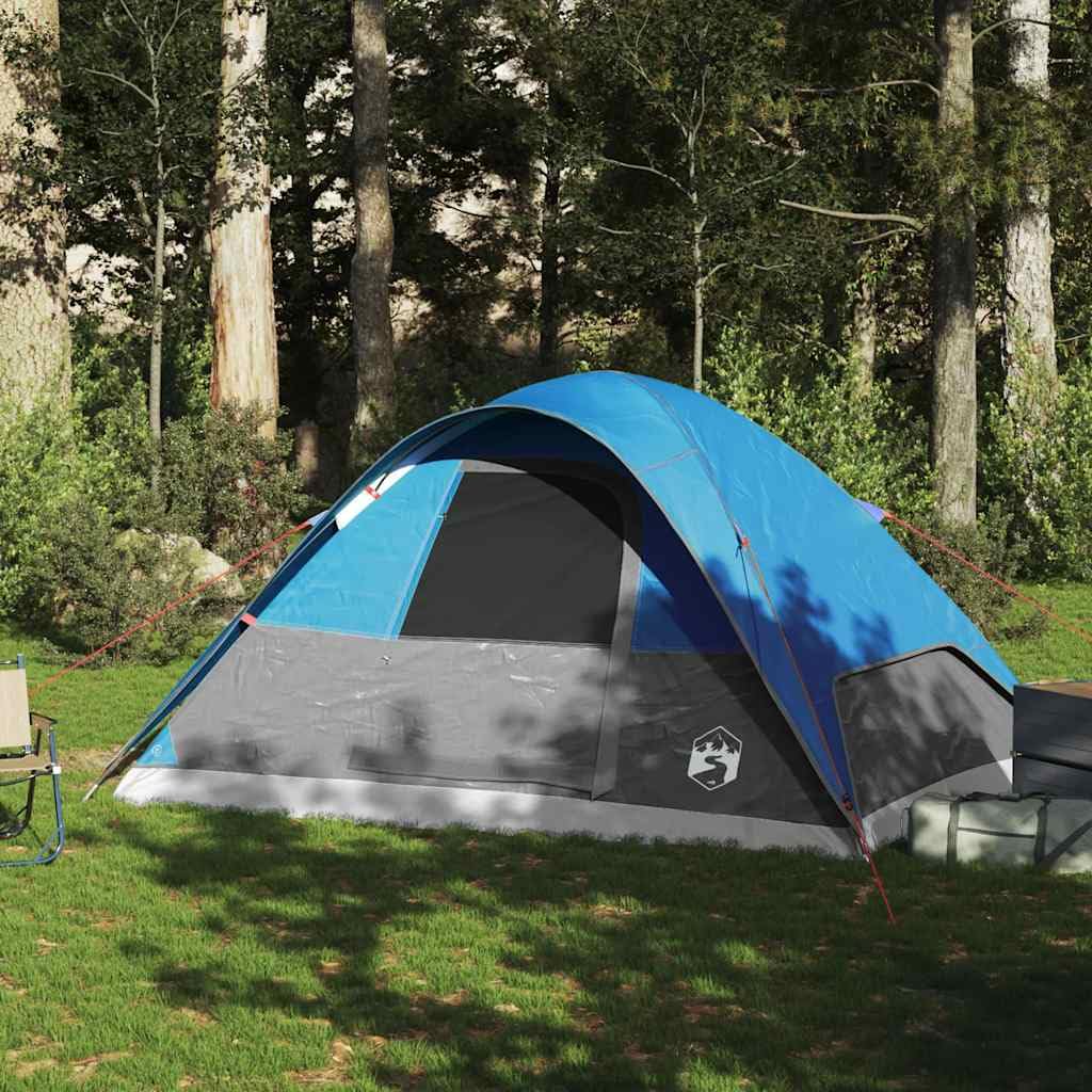 Genérico Tienda de campaña Familiar iglú 6 Personas Impermeable Azul,Deportes,Actividades al Aire Libre,Camping y Senderismo,Tiendas de campaña-94552