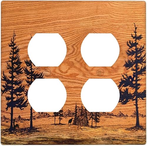 Miniatura 73 de Placa de pared de doble palanca de 2 cuadrillas con diamantes brillantes con diamantes, bonito ojo fucsia, placa frontal decorativa para dormitorio