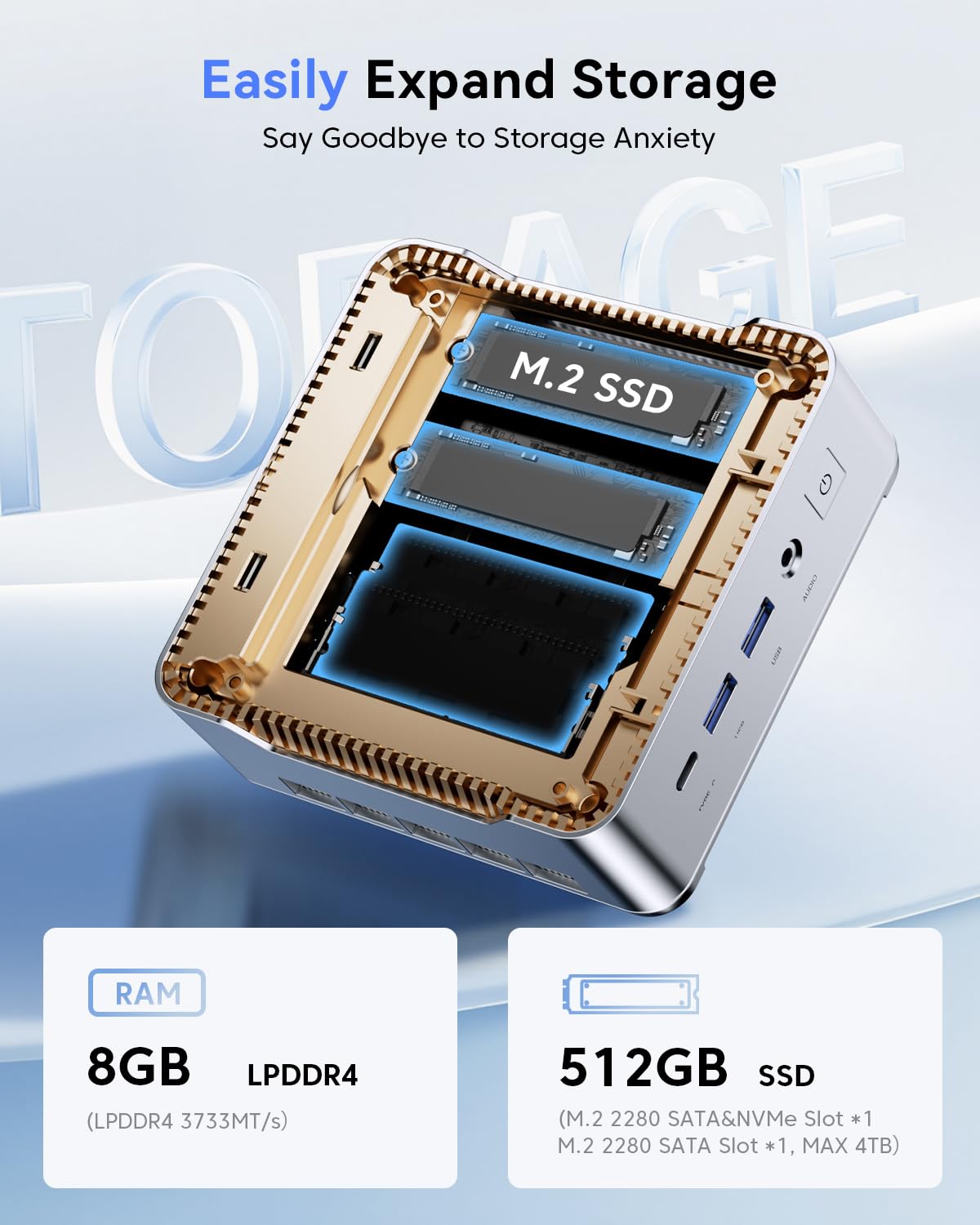 Amazon.co.jp: KAMRUI Pinova P2 Mini PC 16GB RAM 1TB SSD、AMD Ryzen
