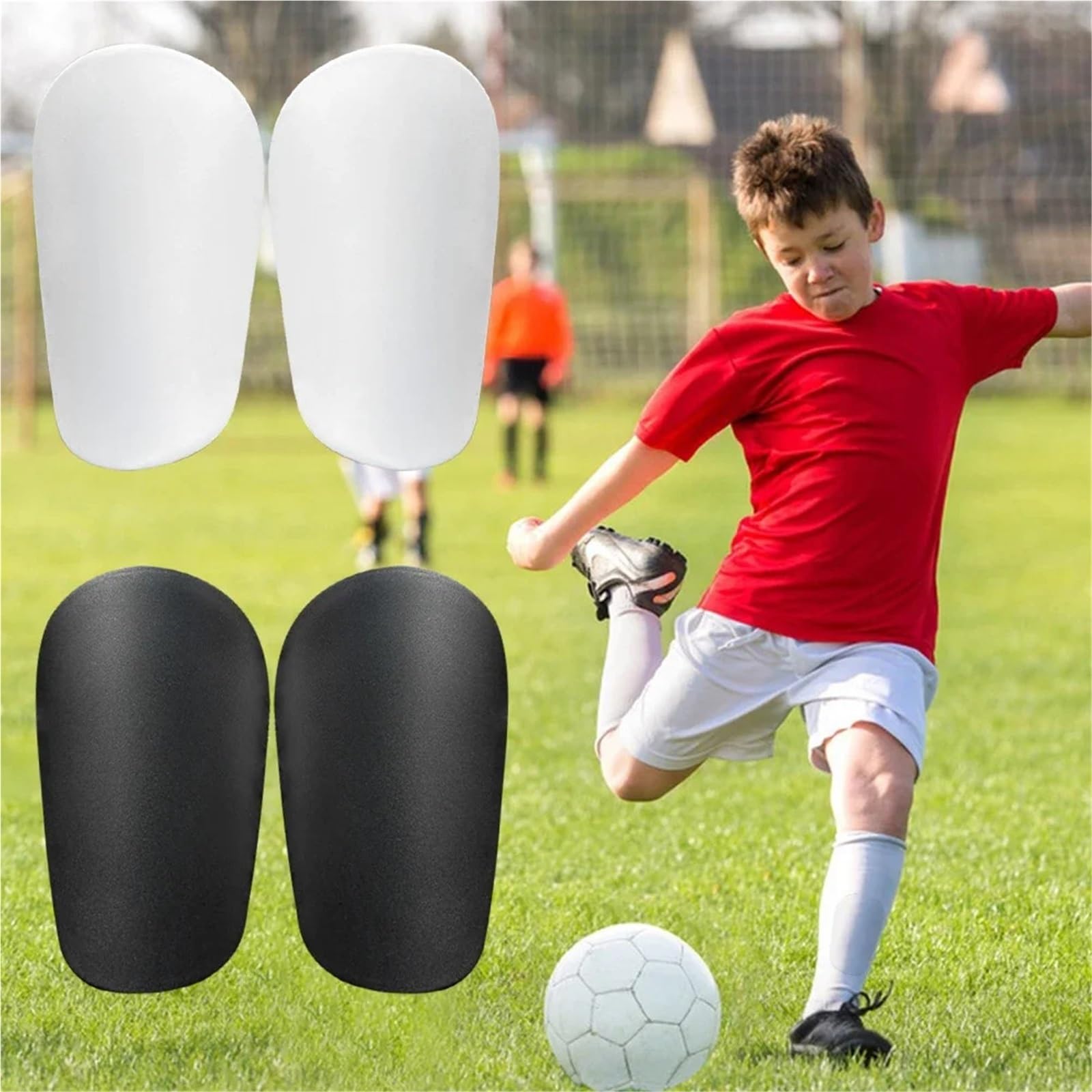 Protege Tibia 1/2/3/5 Paires de protège-Tibias Absorbant Les Chocs, Mini-protecteurs Jambes Football, d'entraînement