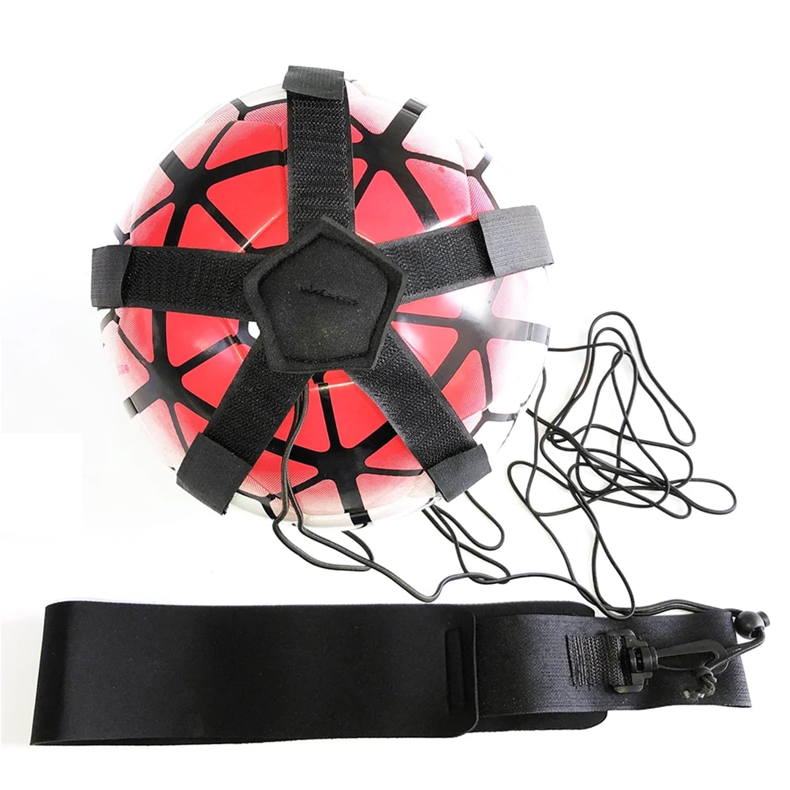 Football Ball Belt Adjustable Soccer Practice Trainer Fits for Juggling Kicking per Adulti