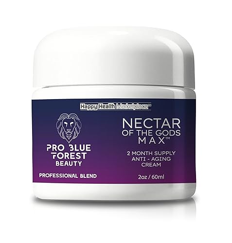 Nectar Of The Gods Max - Suministro para 2 meses - Crema antiarrugas antienvejecimiento - Nuestra mejor crema de belleza Pro Blue Forest - Crema