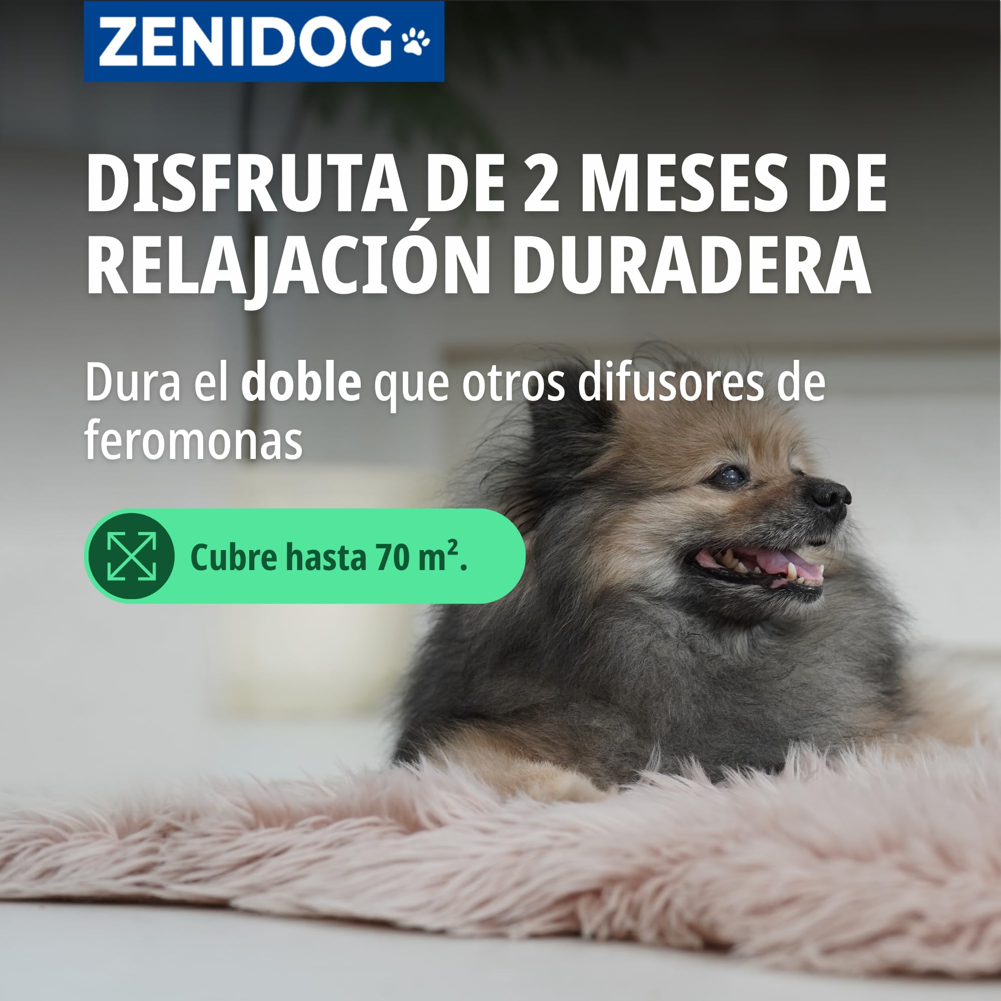 Virbac Zenidog Difusor Feromonas Gel Perros - Antiestrés sin Electricidad - Dura 2 Meses - 230g