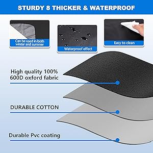 Eamefia Windshield Cover for Ice and Snow,New Upgraded Heavy Duty 600D Windshield Snow Cover,Extra Large Size (75"x45"),Windproof Winter Frost and Deicing Awning Suitable Fzor Cars, Trucks, SUVsL