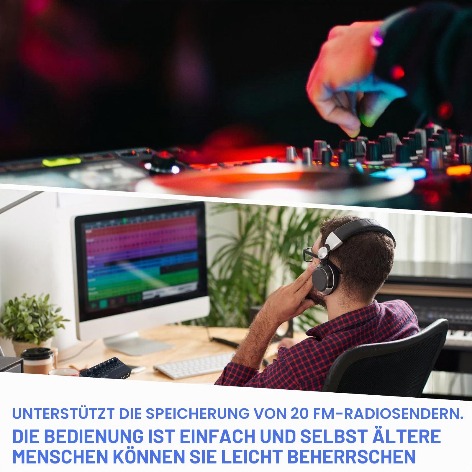 AK35 Digitalverstärker: AK35 HiFi-Verstärker, Bluetooth 5.0 Mini Verstärker, AK35 Mini Bluetooth Stereo-Verstärker Receiver, Zweikanal-Verstärker für TV, Mikrofon, Karaoke, Heimkino, Radio