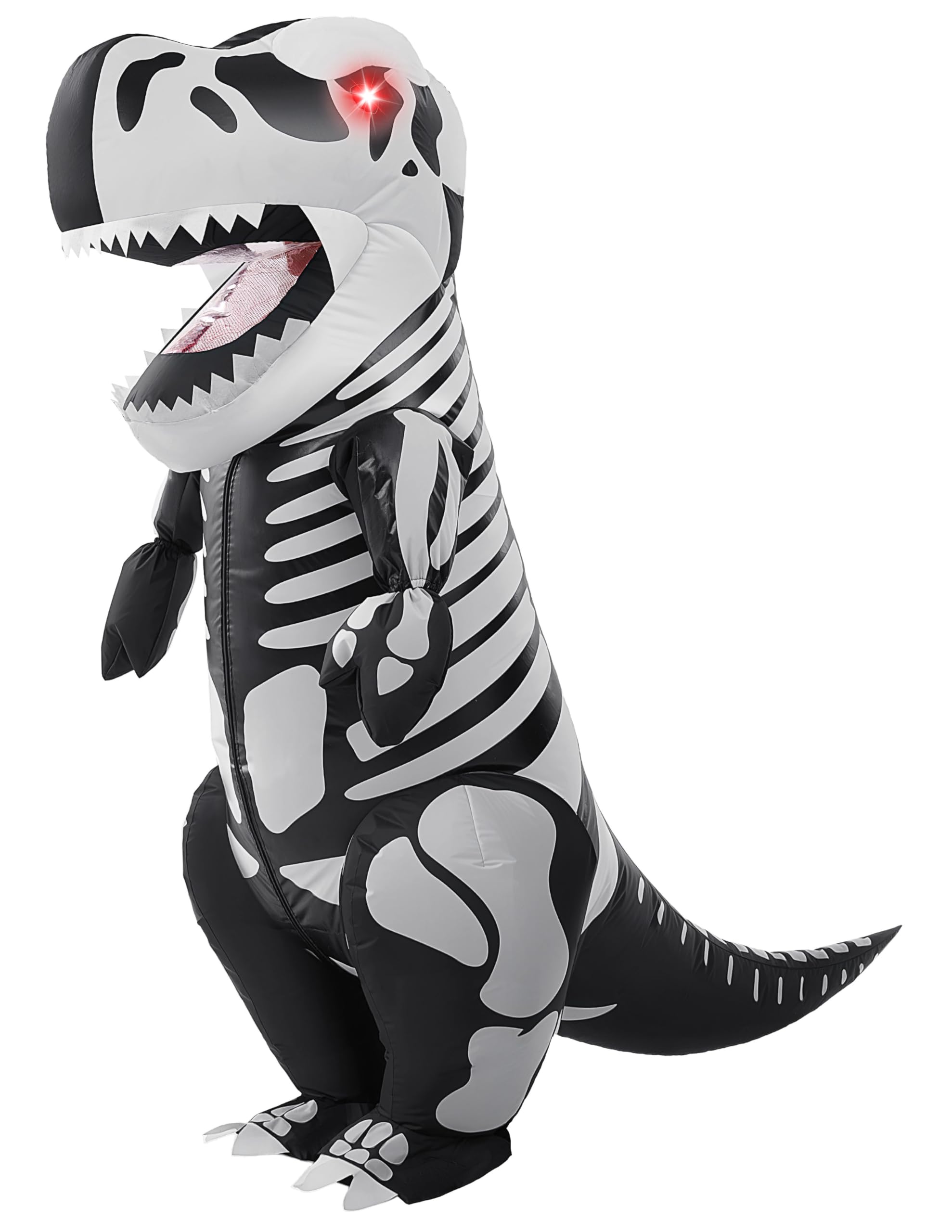 Spooktacular Creations Nadmuchiwany kostium na Halloween, szkielet, dinozaur, szkielet, całe ciało, T.rex, nadmuchiwany kostium - dziecko