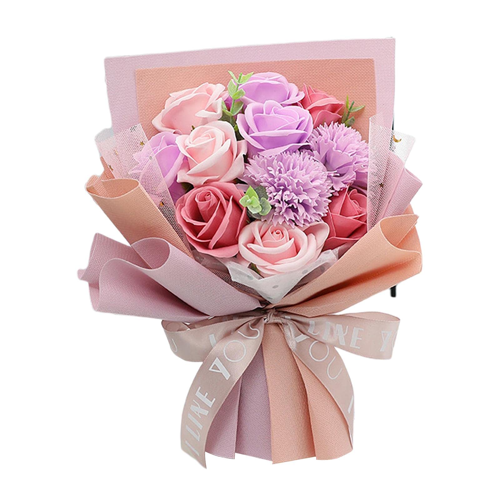 Bouquet de fleurs en savon roses artificielles durables pour embellir sans flétrir