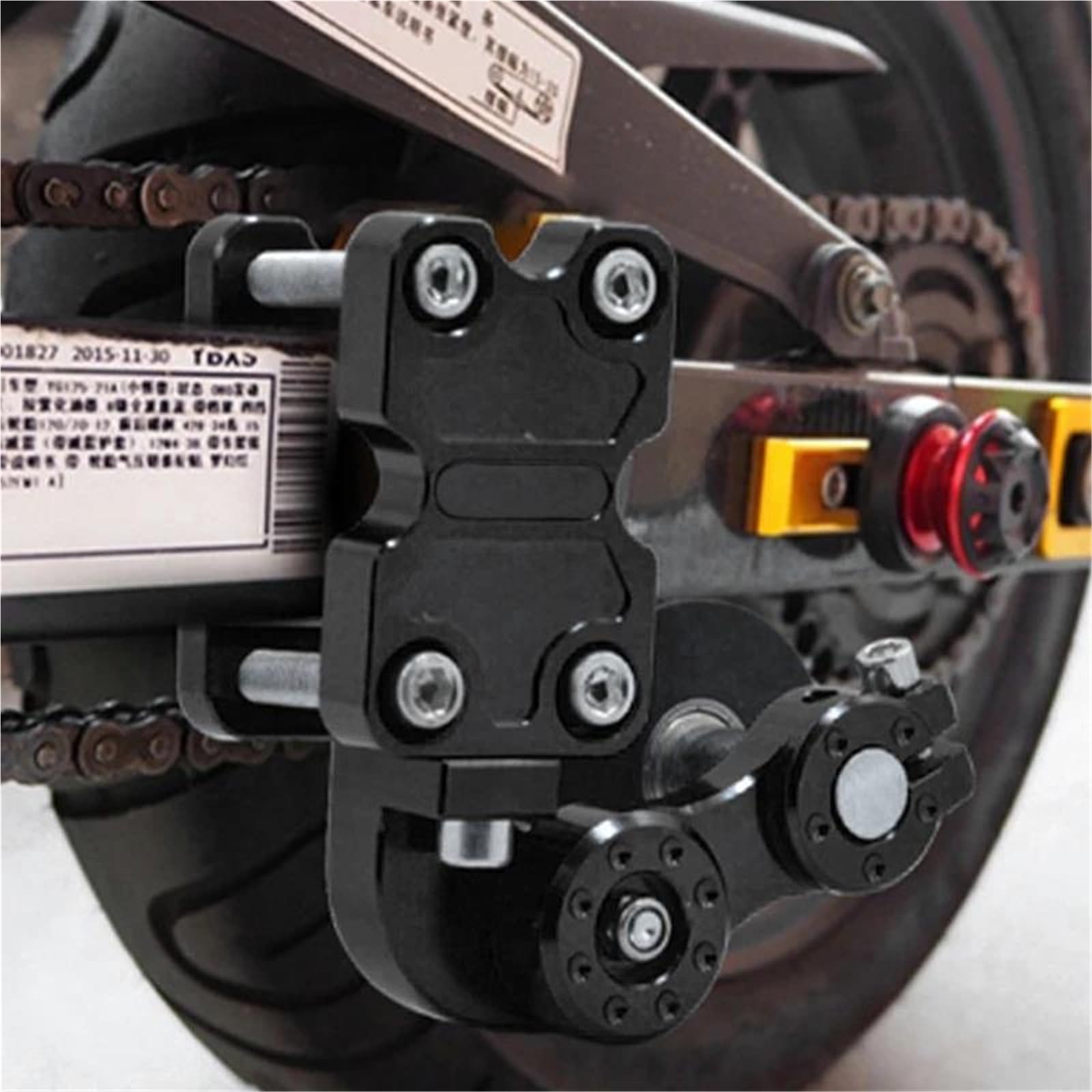 Accessoires De Réglage Universels pour Moto, Tendeur De Chaîne De Roue De Réglage, Tendeur De Rouleau pour Moto, Motocross, Chopper, VTT