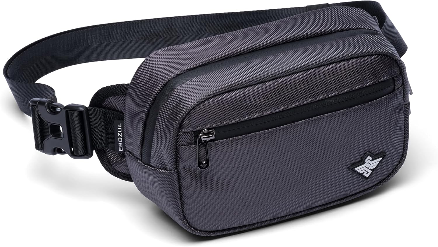 Fortuna Waterproof Adjustable Strap Crossbody Fanny Pack Casual Daypack Sling Bag Waist Pack for Men & Women (Graphite)