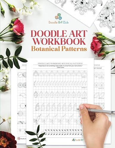 Doodle Art Workbook: Botanical Patterns (Doodle Art Practice Workbooks)