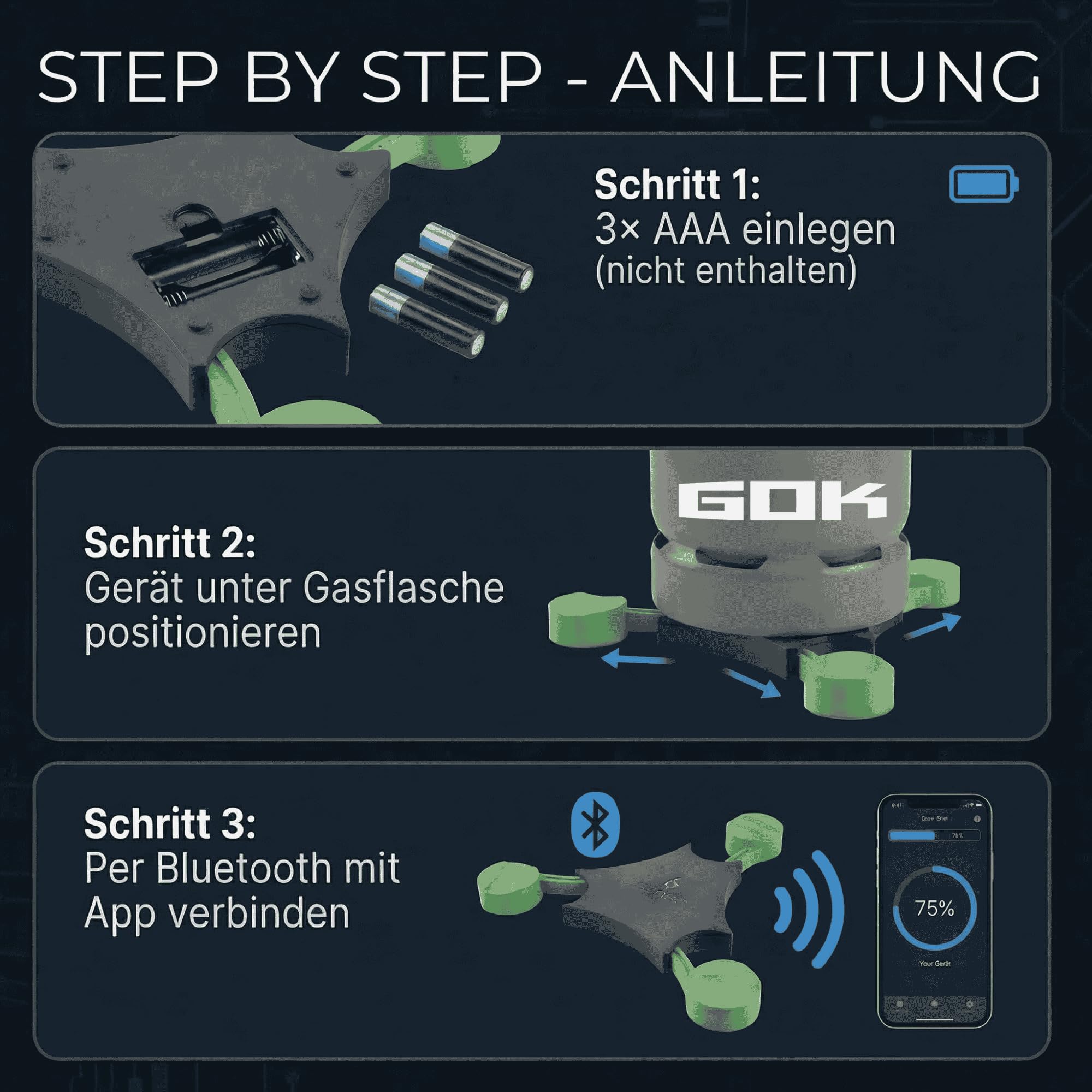 GOK Füllstandsanzeiger Senso4s PLUS für Gasflaschen