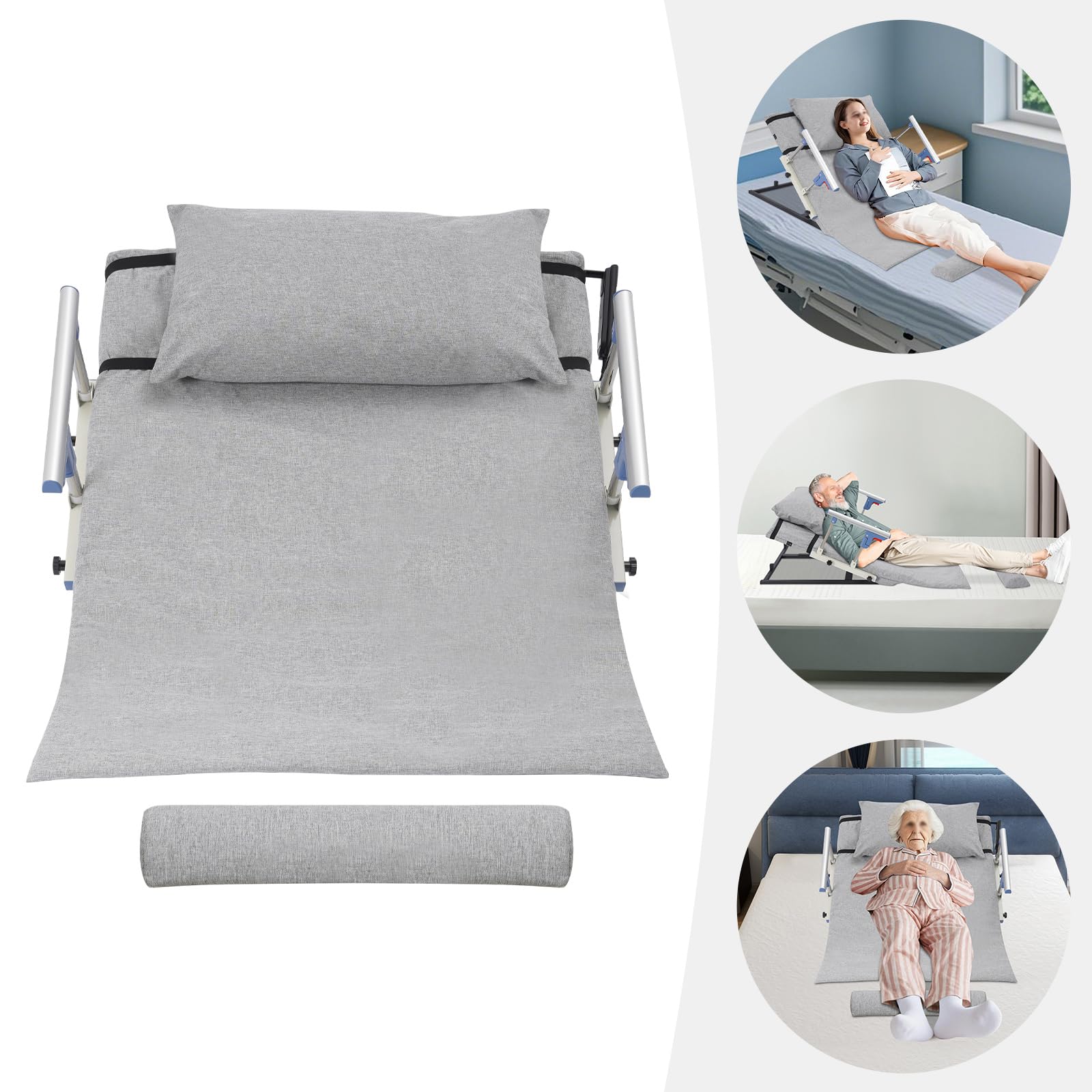 HAPPCUCOE Electric Lifting Bed Backrest,50W Electric Auxiliary Backrest Lifting Bed, for Pregnant, Elderly, Disabled, 330 Lbs