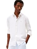 Mens Long Sleeve Casual Linen Button Down Shirts in Regular Fit