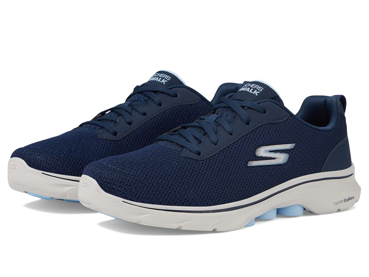 SKECHERS Go Walk 7 スケッチャーズ ゴーウォーク7 ネイビー Amazon | Skechers (スケッチャーズ) レディース Go Walk 7