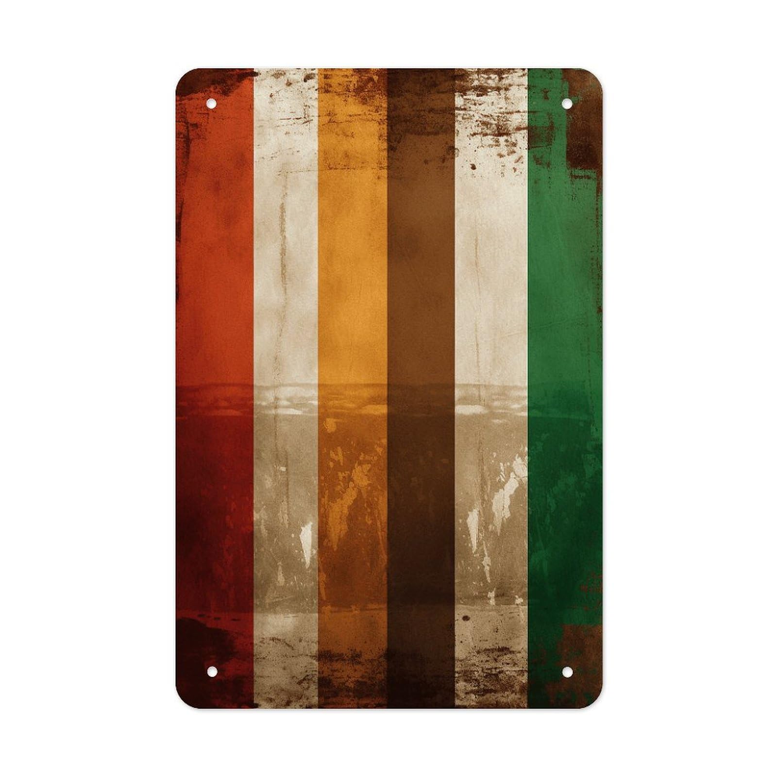 Different Colored Bars Metal Tin Sign Funny Vintage Metal Signs Metal Art Poster Man Cave Decor Retro Tin Sign for Home Office Kitchen Bar Cafe Garden Wall Decor 11.8 X 7.9 Inch