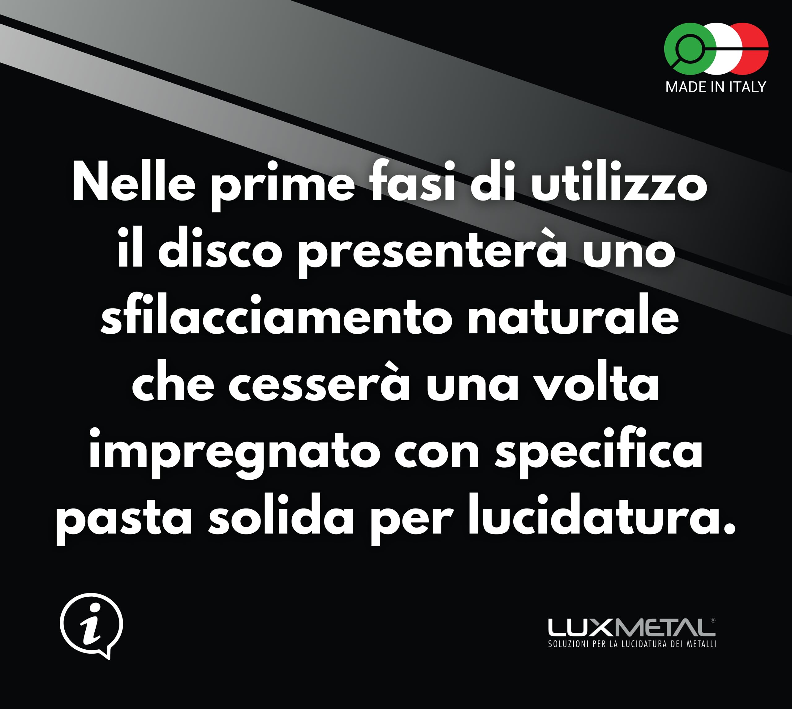 Lux Metal Disco Lucidatura Ultra Soft 100 mm In Cotone Flanella Dischi Lucidare A Specchio Alluminio Metalli Acciaio Inox
